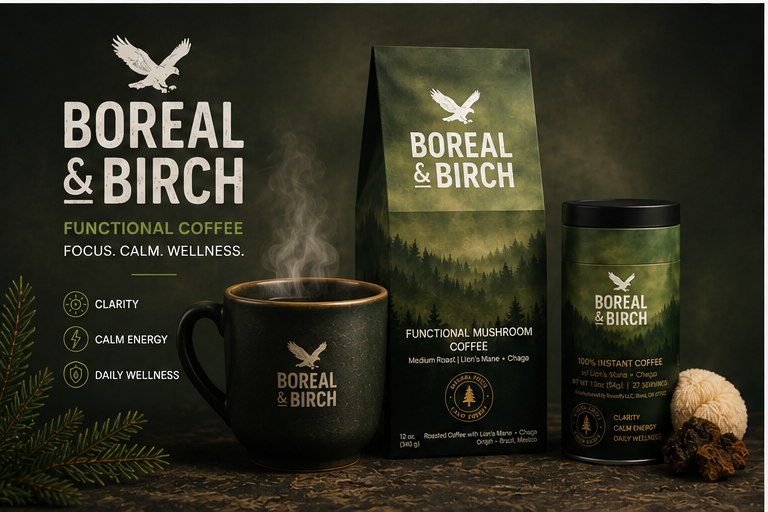 Boreal & Birch - Instant Functional Mushroom Coffee